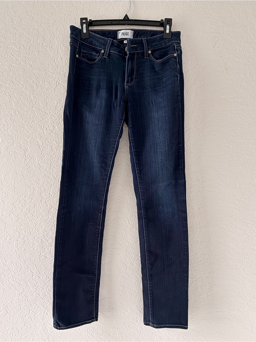 PAIGE Skyline Skinny Jeans 28 Dark Wash Stretch Denim